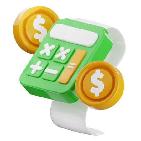 Calcul financier  3D Icon