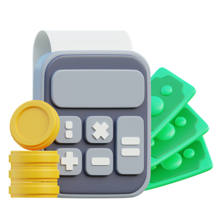 Calcul financier  3D Icon