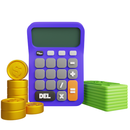 Calcul financier  3D Icon