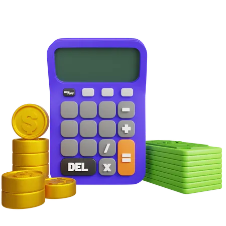 Calcul financier  3D Icon