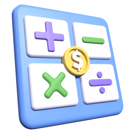 Calcul financier  3D Icon