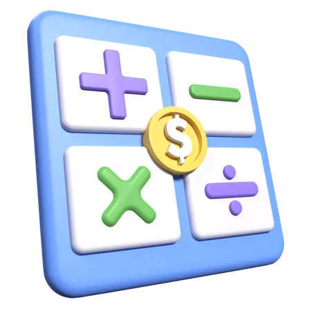 Calcul financier  3D Icon