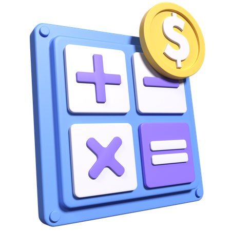 Calcul financier  3D Icon