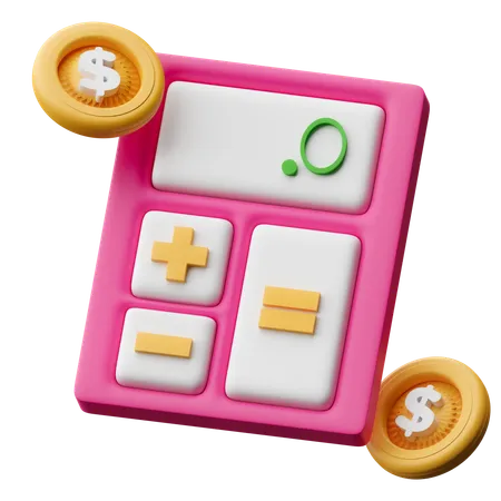 Calcul financier  3D Icon