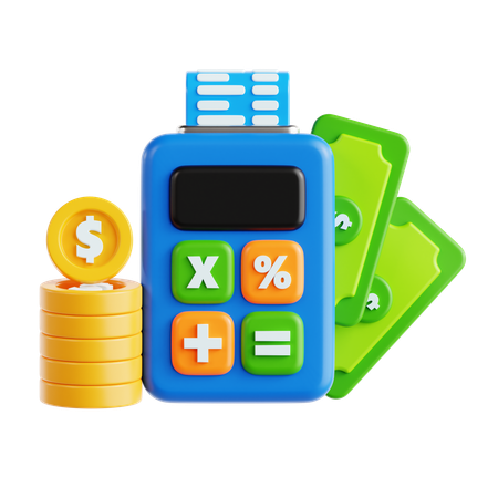 Calcul financier  3D Icon