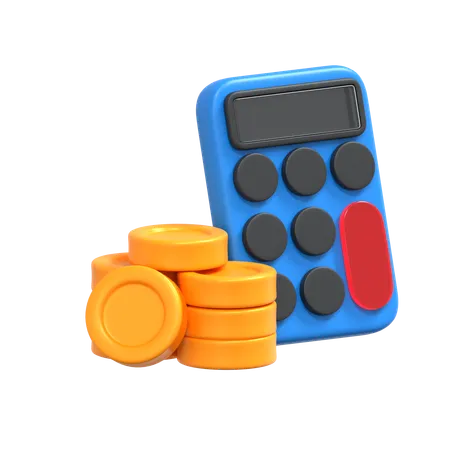 Calcul financier  3D Icon