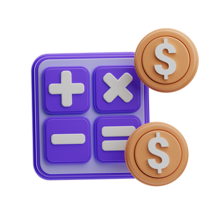 Calcul financier  3D Icon