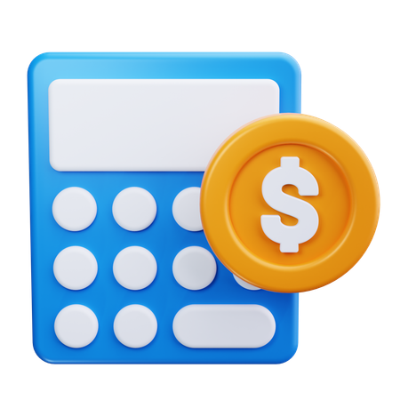 Calcul financier  3D Icon