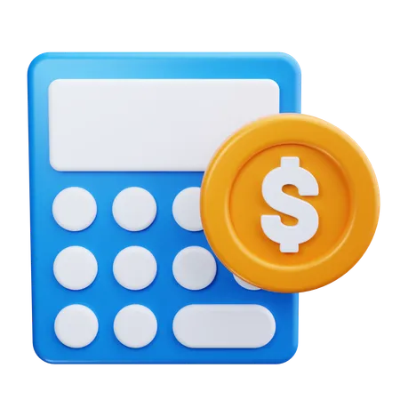 Calcul financier  3D Icon