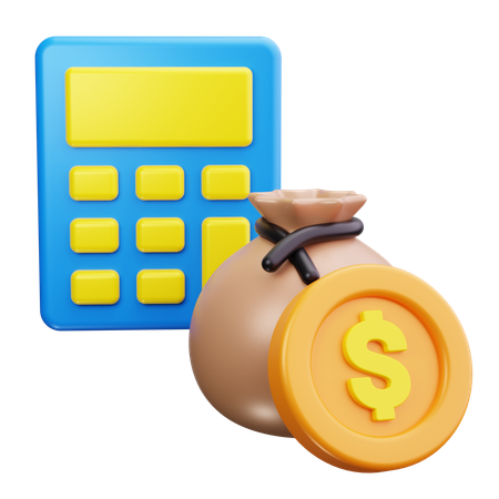 Calcul financier  3D Icon