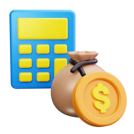 Calcul financier  3D Icon