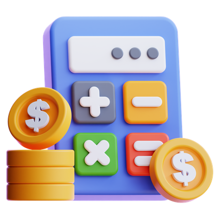 Calcul financier  3D Icon