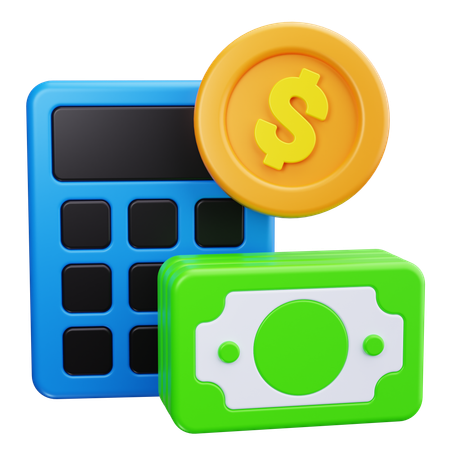 Calcul financier  3D Icon