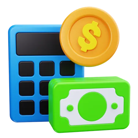 Calcul financier  3D Icon