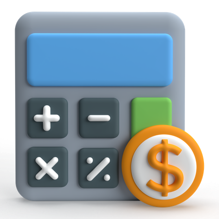 Calcul financier  3D Icon