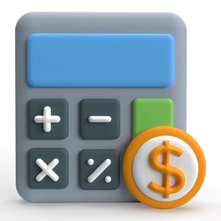 Calcul financier  3D Icon