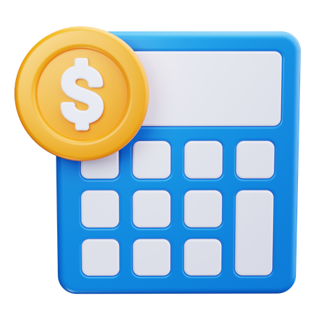 Calcul financier  3D Icon