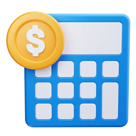 Calcul financier  3D Icon