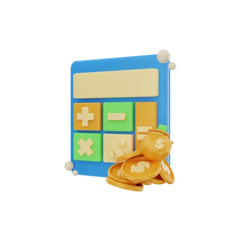 Calcul financier  3D Icon