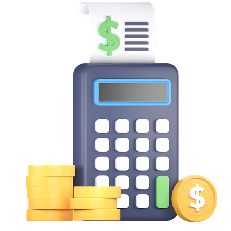 Calcul financier  3D Icon