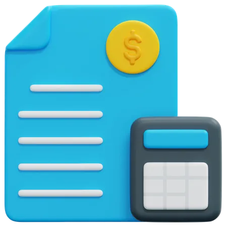 Calcul financier  3D Icon