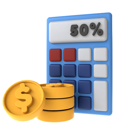 Calcul financier  3D Icon