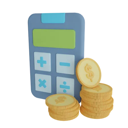 Calcul financier  3D Icon