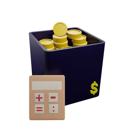 Calcul financier  3D Icon