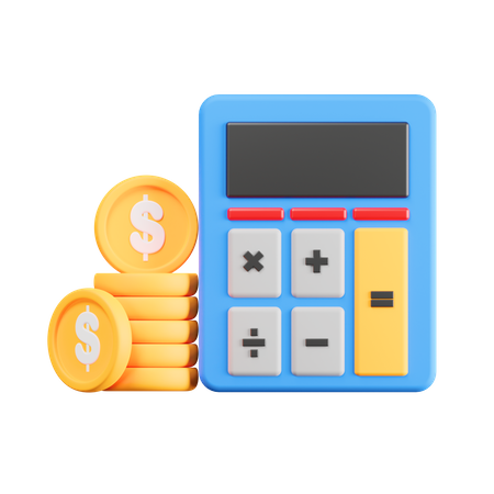 Calcul financier  3D Icon