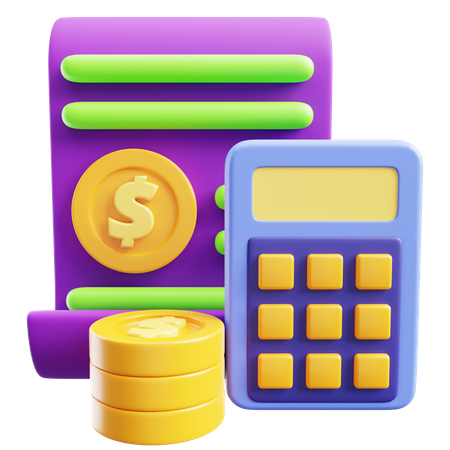 Calcul financier  3D Icon