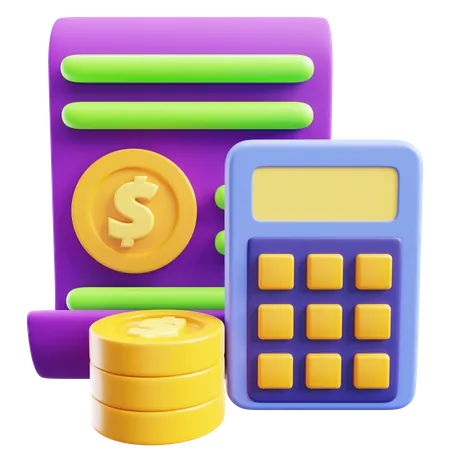 Calcul financier  3D Icon