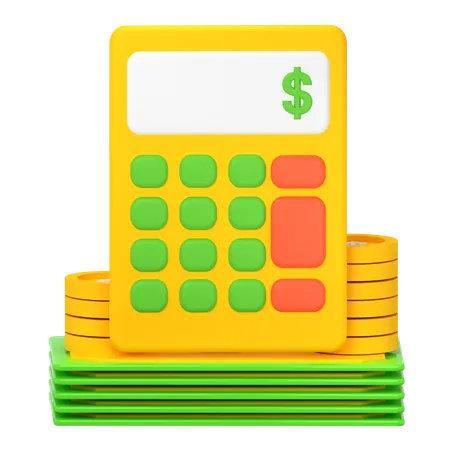 Calcul financier  3D Icon