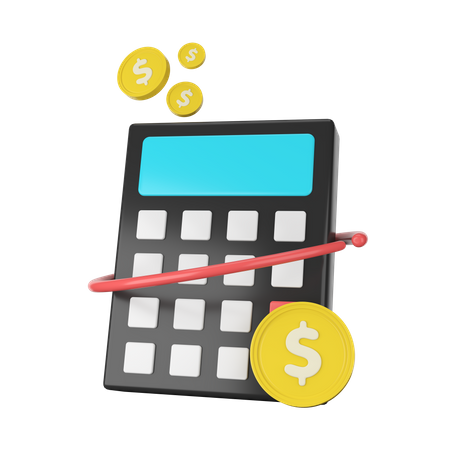 Calcul financier  3D Icon