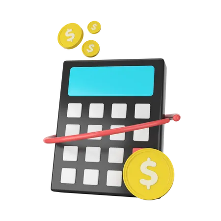 Calcul financier  3D Icon