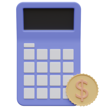 Calcul financier  3D Icon