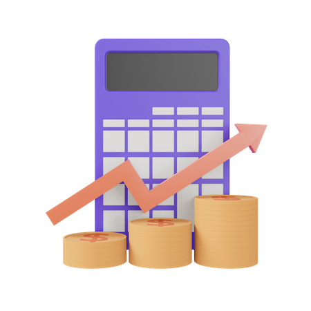 Calcul financier  3D Icon