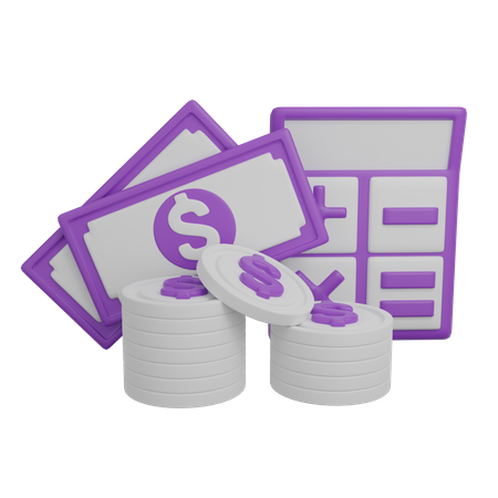 Calcul financier  3D Icon