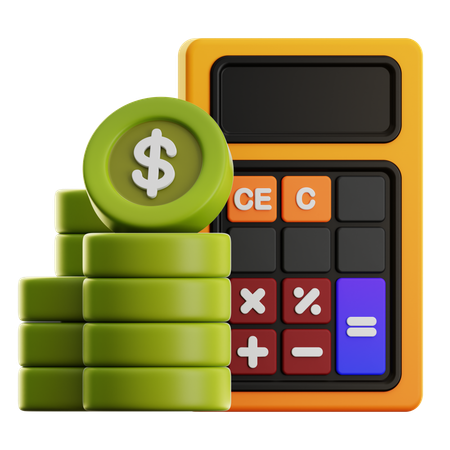 Calcul financier  3D Icon