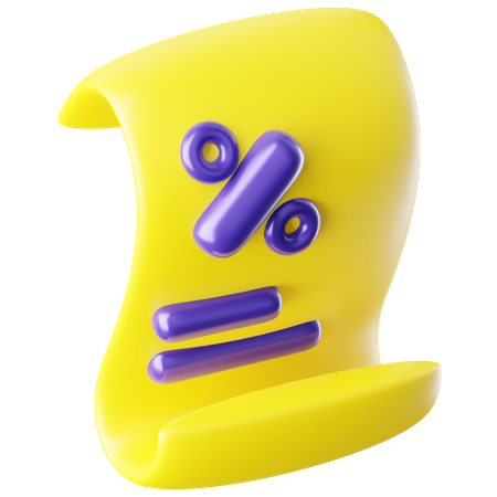 Calcul de l'impôt  3D Icon