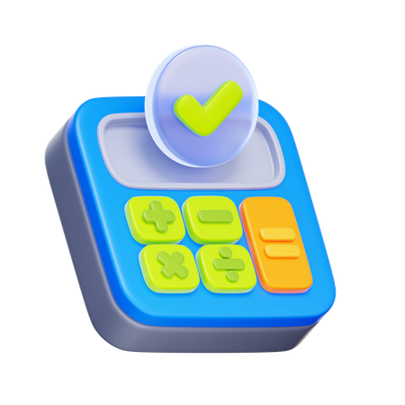 Calcul vérifié  3D Icon