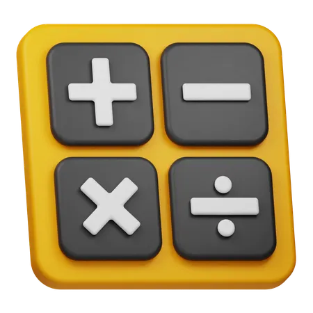 Calculadora 1  3D Icon