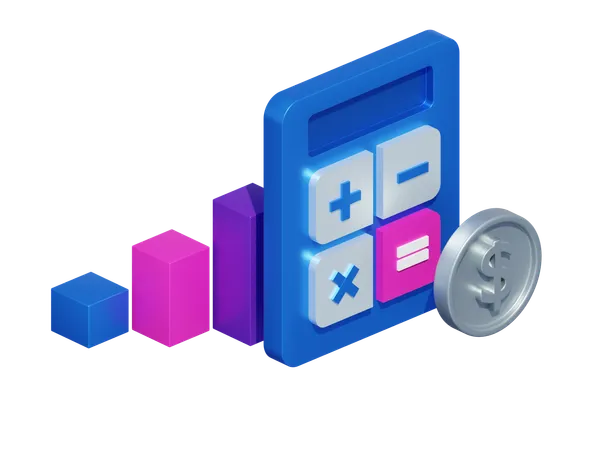 Calculadora  3D Icon