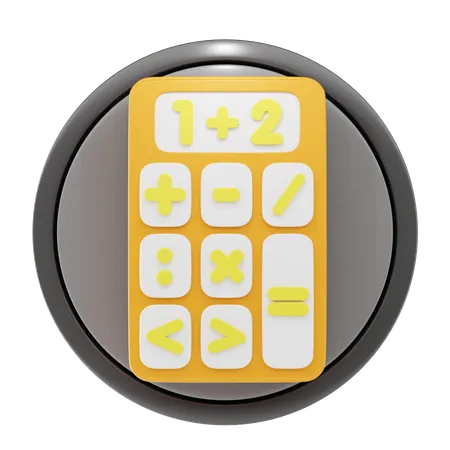 Icone E Ilustracao Da Calculadora 3 D 3D Icon