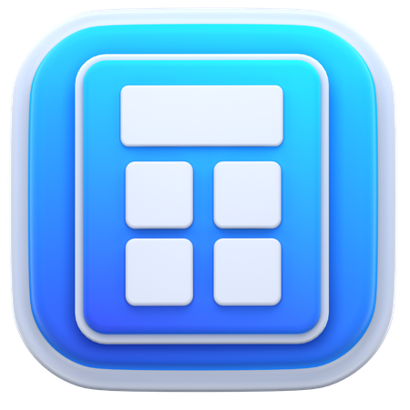 Calculadora  3D Icon