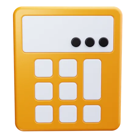 Calculadora  3D Icon