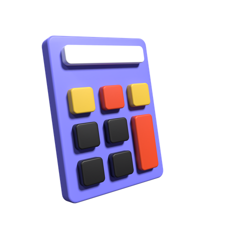 Calculadora  3D Illustration