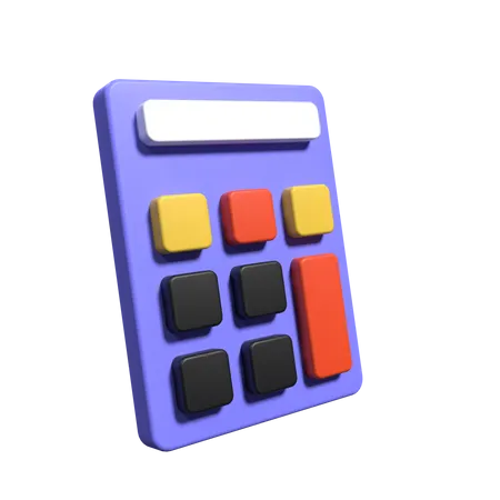 Calculadora  3D Illustration