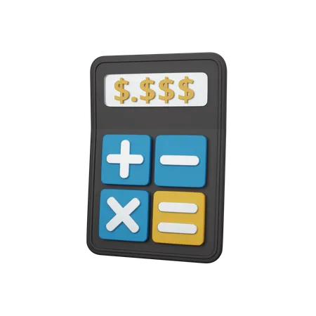 Calculadora De Renderizado 3 D Aislada Util Para Diseno De Negocios Empresas Economia Corporaciones Y Finanzas 3D Icon