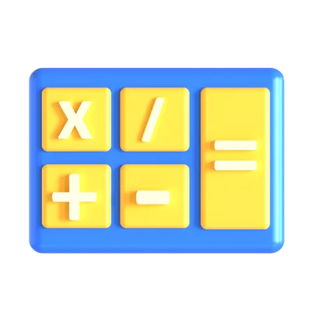 Icono De Calculadora 3 D Perfecto Para El Diseno De Interfaz De Usuario 3D Icon