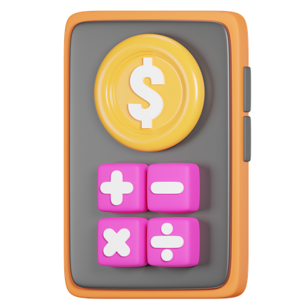 Aplicativo de calculadora  3D Icon